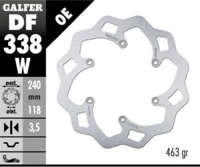 Disco de freno Galfer DF338W