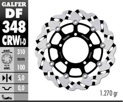 Disco de freno Galfer DF348CRWD