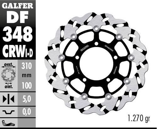 Disco de freno Galfer DF348CRWI