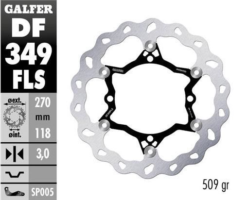Disco de freno Galfer DF349FLS