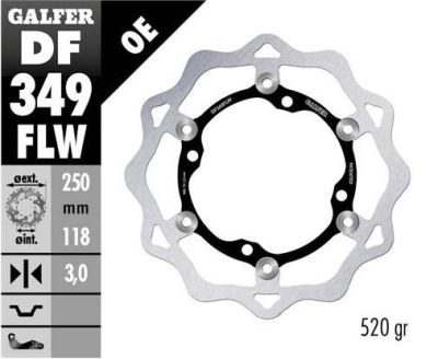 Disco de freno Galfer DF349FLW