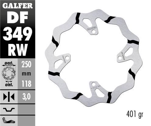 Disco de freno Galfer DF349RW