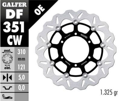 Disco de freno Galfer DF351CW