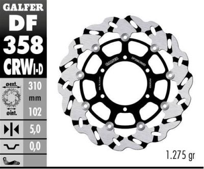 Disco de freno Galfer DF358CRWD