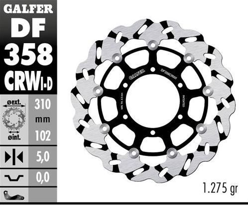 Disco de freno Galfer DF358CRWI