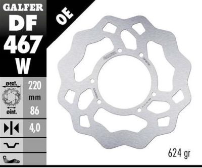 Disco de freno Galfer DF467W
