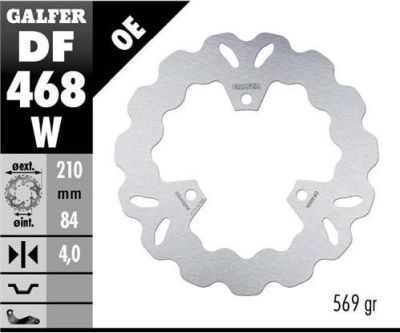 Disco de freno Galfer DF468W