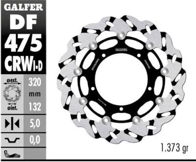 Disco de freno Galfer DF475CRWD