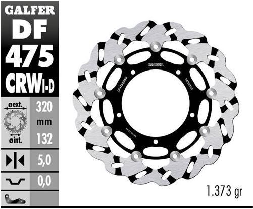 Disco de freno Galfer DF475CRWI