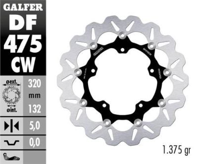 Disco de freno Galfer DF475CW