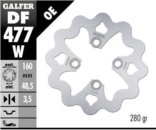 Disco de freno Galfer DF477W