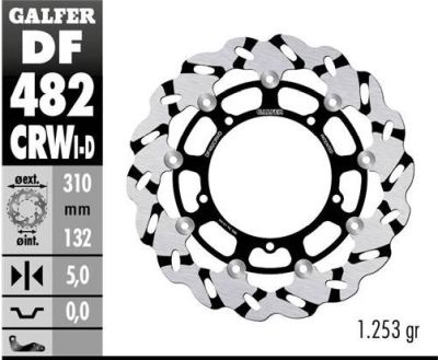 Disco de freno Galfer DF482CRWD