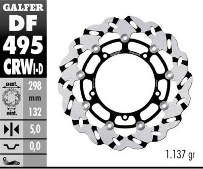 Disco de freno Galfer DF495CRWD