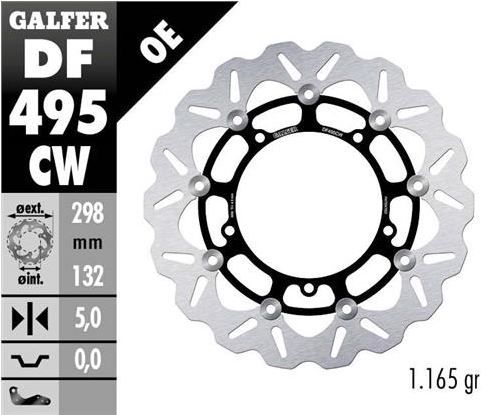 Disco de freno Galfer DF495CW