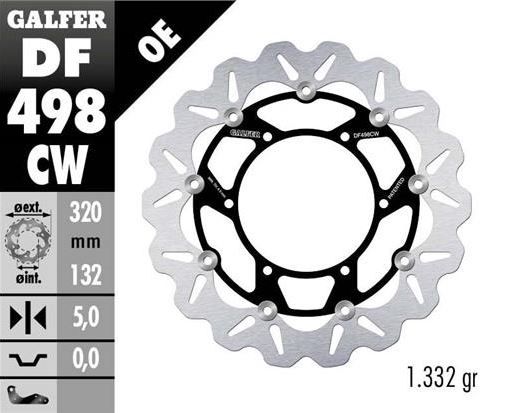 Disco de freno Galfer DF498CW