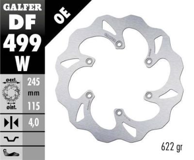Disco de freno Galfer DF499W