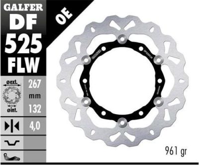 Disco de freno Galfer DF525FLW