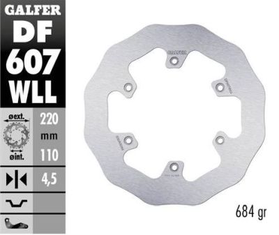 Disco de freno Galfer DF607WLL