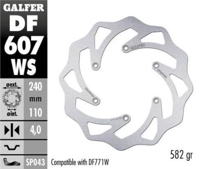 Disco de freno Galfer DF607WS