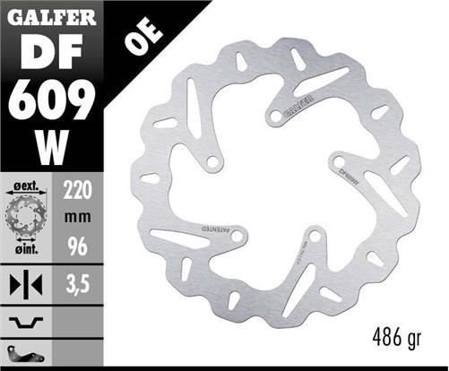 Disco de freno Galfer DF609W
