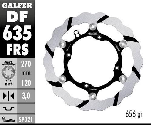 Disco de freno Galfer DF635FRS