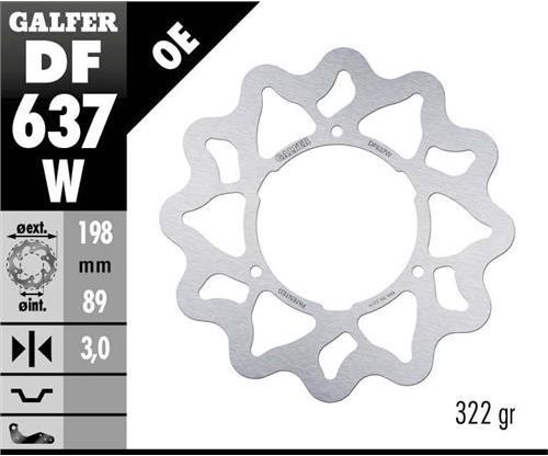 Disco de freno Galfer DF637W