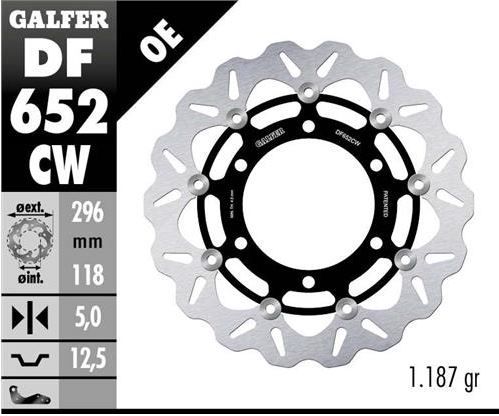 Disco de freno Galfer DF652CW