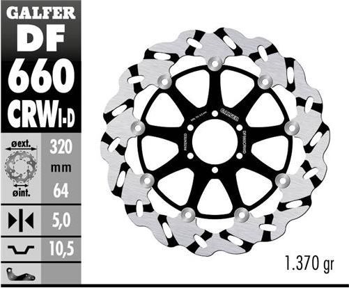 Disco de freno Galfer DF660CRWD