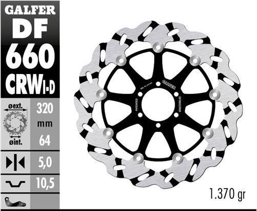 Disco de freno Galfer DF660CRWI