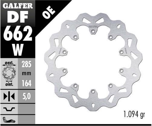 Disco de freno Galfer DF662W