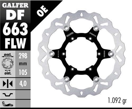 Disco de freno Galfer DF663FLW