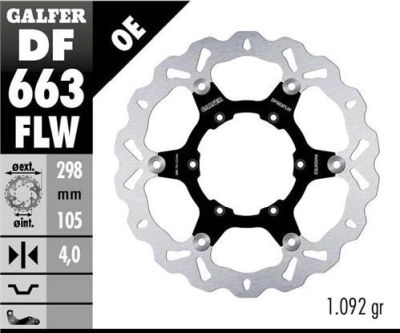 Disco de freno Galfer DF663FLW