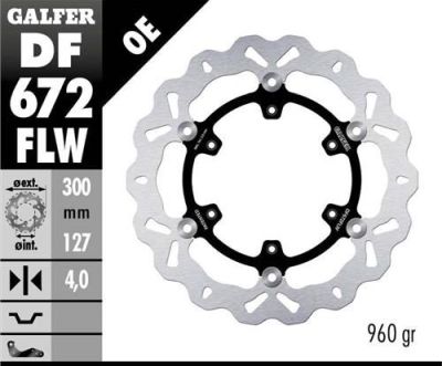 Disco de freno Galfer DF672FLW