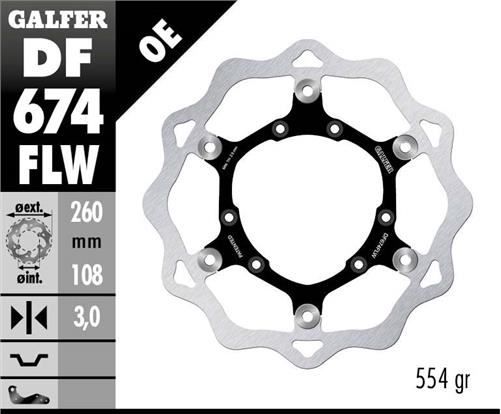 Disco de freno Galfer DF674FLW