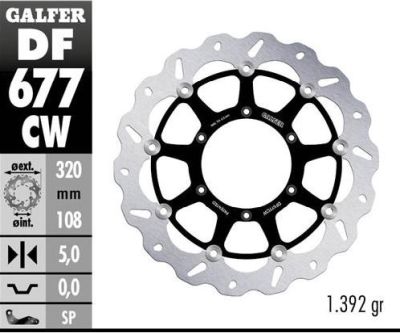 Disco de freno Galfer DF677CW