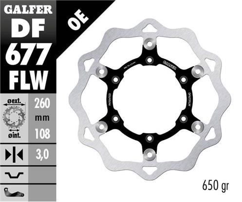 Disco de freno Galfer DF677FLW