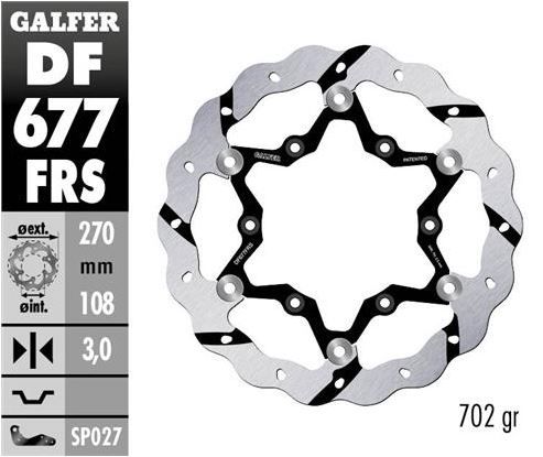 Disco de freno Galfer DF677FRS