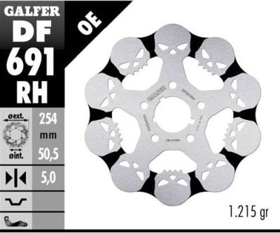 Disco de freno Galfer DF691RH