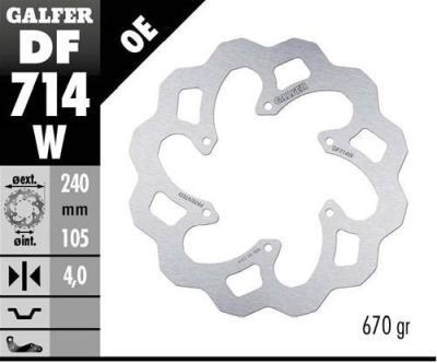 Disco de freno Galfer DF714W