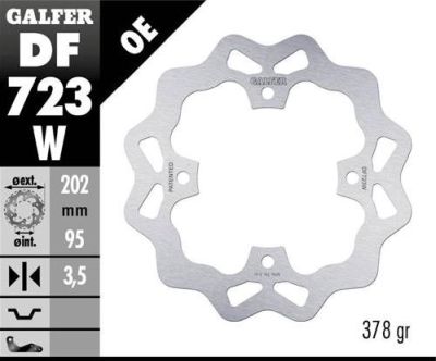 Disco de freno Galfer DF723W