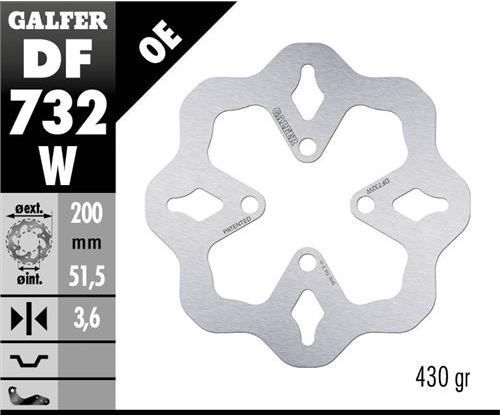 Disco de freno Galfer DF732W