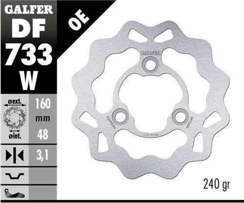 Disco de freno Galfer DF733W