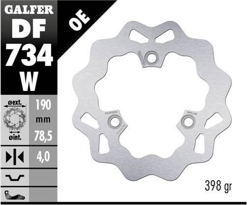 Disco de freno Galfer DF734W