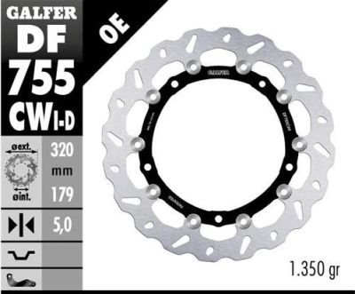 Disco de freno Galfer DF755CWI