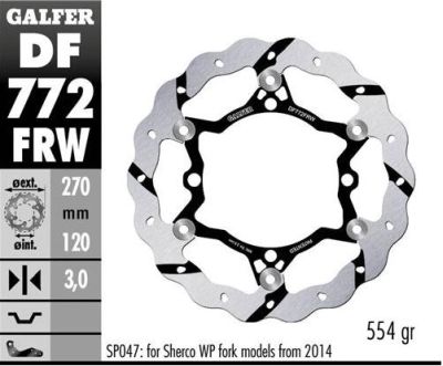 Disco de freno Galfer DF772FRW