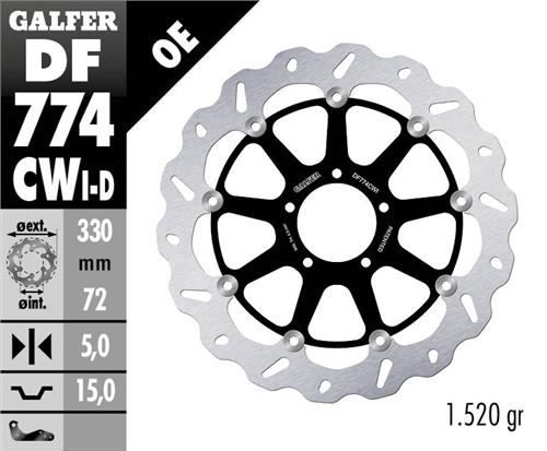 Disco de freno Galfer DF774CWI