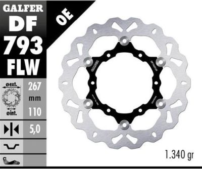 Disco de freno Galfer DF793FLW