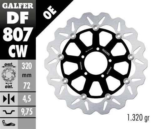 Disco de freno Galfer DF807CW