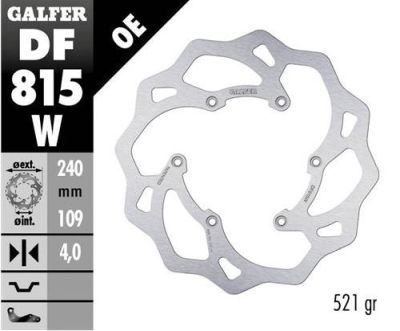 Disco de freno Galfer DF815W