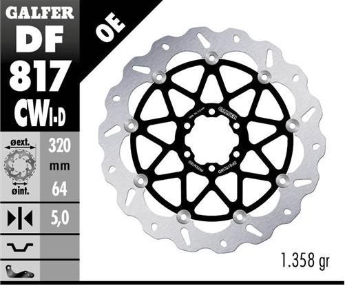 Disco de freno Galfer DF817CWD